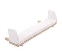 babybay Lado de extensión Lacado Beige con suplemento de colchón Blanco, Apto para Modelos Maxi, Boxspring y Comfort Plus