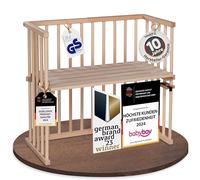 Babybay midi cama auxiliar marrón natur unbehandelt