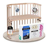 babybay Original - Cuna adosada con ventilación extra, color madera natural