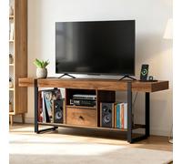 BACEKOLL Armario de TV de 180 cm con iluminación LED, moderno mueble bajo con cajón, mesa XXL para televisores de hasta 75/80 pulgadas, armario para televisión para salón, gestión de cables, 180 x 40