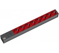 Bachmann 19'' 2m 8x schuko h05vv-f 3g 1.00mm² base múltiple 8 salida