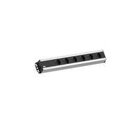 Bachmann Regleta profesional 300.000 Base múltiple 2 m 6 salidas Negro/Gris