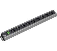Bachmann 300.004 base múltiple 2 m 9 salidas ac negro, gris