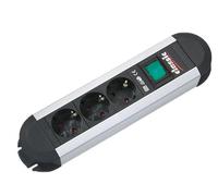 Bachmann 330.070 base múltiple 1,75 m 3 salidas ac interior negro