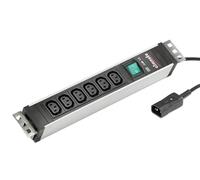 Bachmann 333.1121 kaltgerä Prueba Esquina Lata regleta 6 x C13 Hembra, Conector C14 Negro