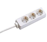 Bachmann 3x schuko h05vv-f 3g 1.50mm² 16a/3680w 3m base múltiple 3 s