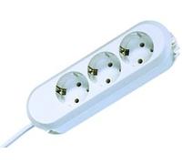 Bachmann 3x schuko h05vv-f 3g 1.50mm² 16a/3680w 5m base múltiple 3 s