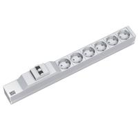 Bachmann 48,26cm 19zoll steckdosenleiste 6xschutzkontakt 1x leitungssc