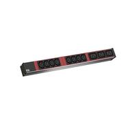 Bachmann 800.2332 PDU Aluminio 1U 8x C13 3x C19