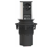 Bachmann 928.017 ELEVATOR Unidad integrada, 1x enchufe con puesta a tierra, 1x Cargador USB