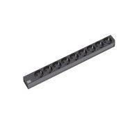 Bachmann 9x Schuko, 2m base múltiple 9 salidas AC Negro