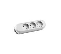 Bachmann - base superior 3 toma schuko sin cable sin interruptor blanc