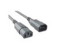 Bachmann - Cable prolongador c14/c13 PVC 3g1mm 1m Gris