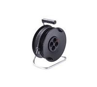 Bachmann Carrete de Cable de 50m con 4 Salidas AC Negro