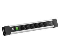Bachmann CONNECTUS 6 x CEE7/3 1 x Interruptor, 1 x USB C/C 45 W L = 2,0 m CEE7/7 Gris