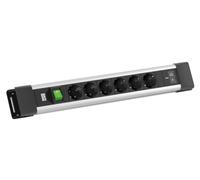 Bachmann CONNECTUS 6 x CEE7/3 1 x Interruptor, 1 x USB C/C 65 W L = 2,0 m CEE7/7 Gris