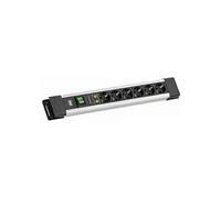 Bachmann Connectus 6xCEE7/3, 1xSPD, 1xSchalter, 2,0m CEE7/7 Gris