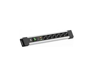 Bachmann Connectus 6xCEE7/3, 1xSPD, 1xSchalter, 2,0m CEE7/7 Gris