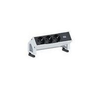 Bachmann DESK 2 Regleta de caja de enchufes 3x Schutzkontakt GST18 blanco