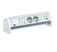 Bachmann desk 2xcee7/3 1xschalter 1xusb a/c 22w gst18 ral9010