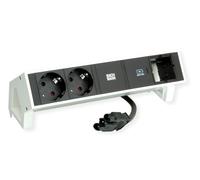 BACHMANN DESK2 - Cargador USB C (2 Unidades, 30 W, 1 Conector ABD 0,2 m, GST18), Color Blanco
