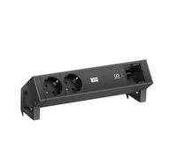 BACHMANN DESK2 - Cargador USB C (2 Unidades, 30 W, 1 Conector ABD 0,2 m, GST18), Color Negro