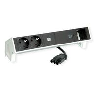 Bachmann DESK2 - Cargador USB C (2 Unidades, 60 W, 1 Conector ABD 0,2 m, GST18), Color Blanco