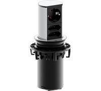 Bachmann Torreta empotrar mesa Elevator 928.003 1x Schuko + 2x Euro cable PVC