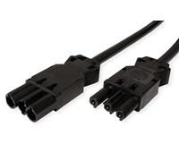 BACHMANN GST18-3 - Cable alargador de Enchufe Hembra (1,5 m), Color Negro