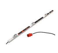 Bachmann 800.2338 IT PDU ALU 1HE 24x C13 6X C19 2LS CEE 3x32A Rot/Aluminio Adaptador de Cable