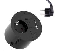 Bachmann loop in charge toma de corriente type e + usb a + usb c negro