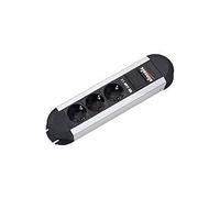 Bachmann Primo Regleta de enchufes 3x Schutzkontakt Aluminio 1,75m