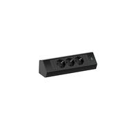 Bachmann Casia 2 Unidad De Energía De Esquina 3x 230V Negro (Enchufe Europeo) - 932.100