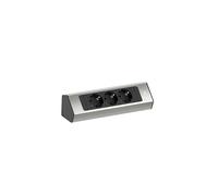 Bachmann Casia 2 Unidad De Energía De Esquina 3x 230V Acero Inoxidable (Enchufe Europeo) - 932.000