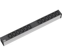 Bachmann steckdosenleiste 48,26cm 19zoll 1he 12 x c13 buchse schutzkon