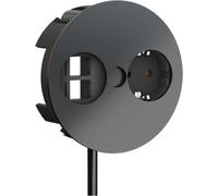 BACHMANN TWIST 1x contacto de protección, 2x Keystone, conector GST18, color , 0,2 metros