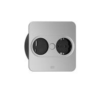 Bachmann Toma de corriente 946.105 Tipo F con USB-A y USB-C Acero inoxidable