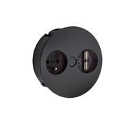 Bachmann Twist USB A, elemento de enchufe, con toma de corriente belga/francesa, color mate