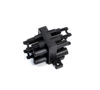 Bachmann Wieland GST18 375123 - Bloque de distribución (1 entrada/3 salidas, con pestañas de cierre), color negro