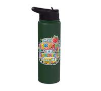 Back To School my 1st day of kindergarten Stainless Steel Insulated Water Bottle
