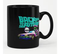 Back To The Future Licenciado oficialmente DeLorean Taza cerámica de café (Negro)
