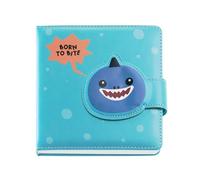 Back2Fun - Cuaderno Liso con Cierre de Imán, Libreta de Notas Acolchada para Llevar en la Mochila, 96 Hojas de 80 g/m², Diseño Infantil de Tiburón