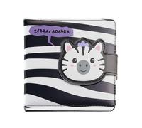 Back2Fun - Cuaderno Liso con Cierre de Imán, Libreta de Notas Acolchada para Llevar en la Mochila, 96 Hojas de 80 g/m², Diseño Infantil de Cebra