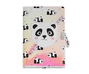 Back2Fun - Diario secreto con candado y 2 llaves: escribe, dibuja y guarda secretos, Incluye lápiz, 80 hojas rayadas, Cuaderno A5 infantil, Tapa dura con acabado holográfico, Regalo original