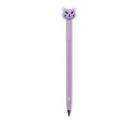 Back2Fun - Lápiz Infinito Gatita, Lápiz Eterno Sin Sacar Punta Con Escritura de 16Km, Mina Hb de Grafito Negro, Tacto Suave Con Recambio y Tapón Protector, Papelería Kawaii Infantil