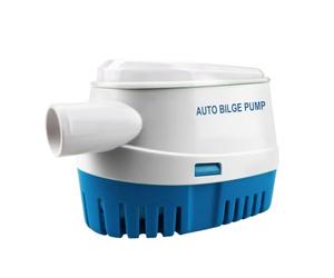 BACOENG Bomba de Achique 12v Barco con Interruptor de Flotador, Bomba Achique Barco 12v Automática 1100GPH/70LPM, Azul