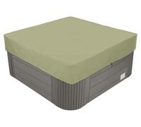 BaCover Funda Exterior Impermeable, 210D Oxford Whirlpool Abdeckung, Cubierta De BañEra De Hidromasaje para Exteriores protección contra el Viento UV,Beige,220x220x30cm