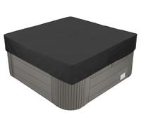 BaCover Funda Exterior Impermeable, 210D Oxford Whirlpool Abdeckung, Cubierta De BañEra De Hidromasaje para Exteriores protección contra el Viento UV,Negro,228x228x30cm