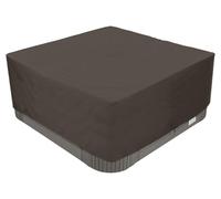 BaCover Funda Exterior Impermeable, 210D Oxford Whirlpool Abdeckung, Cubierta De BañEra De Hidromasaje para Exteriores protección contra el Viento UV,Café,240x240x85cm