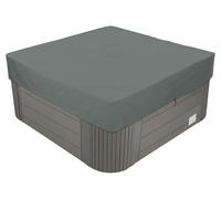 BaCover Funda Exterior Impermeable, 210D Oxford Whirlpool Abdeckung, Cubierta De BañEra De Hidromasaje para Exteriores protección contra el Viento UV,Gris,210x210x30cm